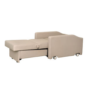 SKE001-16 Comfortable Hospital Leather Adjustable Sleep <strong>Medical</strong> Attendant <strong>Sofa</strong> with Wheels - Product Image 4