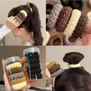 2026 Hot Selling Multiple Models Thick Style Versatile Simple Rubber Band Girl's Hair Accessory Fashionable Jewelry Wholesale - Product Image 2