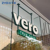 Letras de Canal Personalizadas con Retroiluminación LED 3D, Resistentes al Agua IP68, de Acero Inoxidable Multicolor para Tiendas, Uso en Interiores/Exteriores