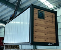 Maison conteneur extensible, maison préfabriquée modulaire, villa de station balnéaire, mini-maison pour camping, hôtel, export, personnalisable
