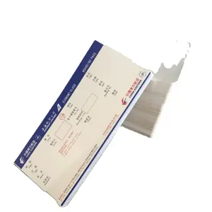 Impresión térmica de papel de billetes de avión, tarjeta de envío en blanco, precio de fábrica, gran oferta