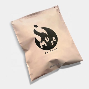High Quality Frosted Nude Custom Plastic T-Shirt Ziplock <b>Packaging</b> Bags Logo Recycled <b>Materials</b> for Supermarket Exhibition Use - Product Image 3