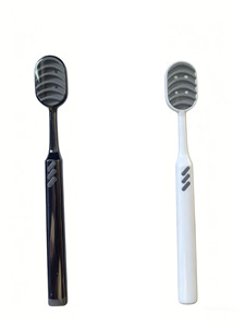 <span class=keywords><strong>Meixu</strong></span> Grattoir à Langue en Silicone Double Face Gravé au Laser Réutilisable de Haute Qualité pour l'Hygiène Buccale - Product Image 2