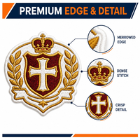 Patch brodé personnalisé éco-responsable pour sacs, chapeaux et accessoires vestimentaires avec options de fixation thermocollante ou velcro