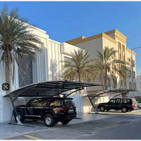 Abri de voiture autoportant pratique à installation au sol, toit en arche en acier galvanisé, imperméable et durable, pour stationnement/stockage de véhicules