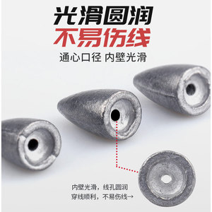 Plomb de pêche Aohu Bullet Lead Sinker 10g, poids de pêche durable pour la pêche à la ligne, la pêche au Texas Rig - Product Image 2