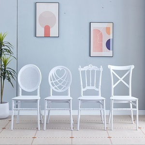 Chaise de salle à manger d'extérieur en plastique PP bon marché, chaises modernes durables pour banquets, réceptions, mariages, hôtels, mobilier commercial - Product Image 4
