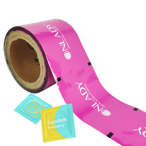 Benutzer definierte Filmrollen geruchs neutrale Mylar-Beutel Alle Größen typen Laminierte Aluminium folie Kondom-Verpackungs tasche - Product Image 4