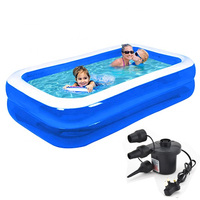 Piscine gonflable carrée transparente en PVC pour adultes et enfants jouet de fête de l'eau d'été d'intérieur pour bébé maison jeu d'eau d'été