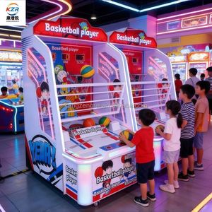 อุปกรณ์สวนสนุกสำหรับศูนย์เกมวิดีโอ, เครื่องเล่นเกมคอนโซลสำหรับการเล่นแบบครอบครัว, ผู้ผลิตเครื่องเล่นบาสเก็ตบอลสำหรับสองคน - Product Image 1