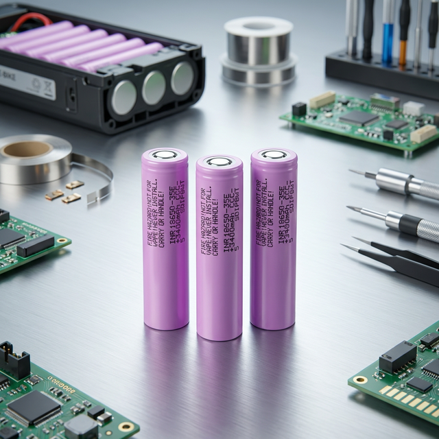 Grade a Brand Cell 35E 3500mah Lithium Ion Cells Cylindrical 3.7v 18650 3500mah Li-ion Battery for E-bike Flashlight Scooter
