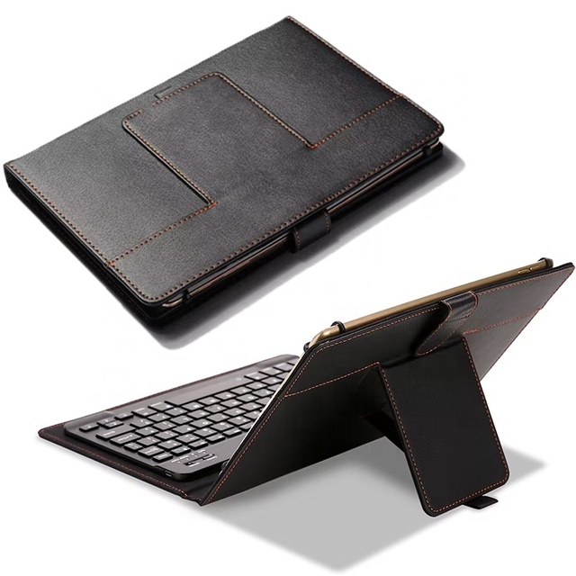 Universal Tablet 9 10 Inch Folio Pu Leather Case Cover With Magnetic Detachable Keyboard Customized