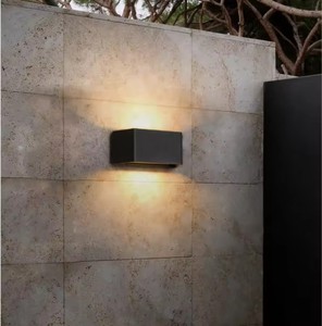 Moderno rettangolo lampada da parete decorativa per interni esterni alla moda LED applique per bagno fantasia da parete - Product Image 2