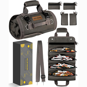 Multifunctional Super Tool Backpack OEM Customizable Waterproof <b>Waxed</b> <b>Canvas</b> Tool Organizer with Adjustable Strap 150LB Capacity - Product Image 6