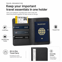 Portefeuille de voyage anti-perte avec suivi Apple Find My et Google Find My Device, double système, pour voyages d'affaires