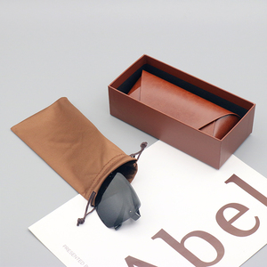 Étuis et sacs personnalisés en cuir pour lunettes, étuis à lunettes de luxe avec logo personnalisé, ensemble d'emballage pour lunettes de soleil - Product Image 5