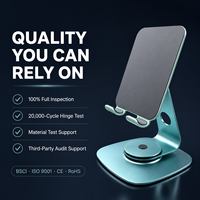 Support de tablette en métal CNC, support de bureau ergonomique réglable pour Samsung Tab Kindle, pliable, portable, vente en gros B2B