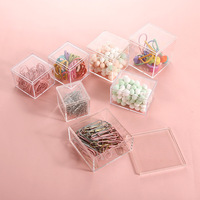 Boîte à bonbons en plastique transparente carrée avec logo personnalisé Boîte de rangement pour paquet cadeau Boîte à bonbons en plastique pour cadeaux de fête de mariage