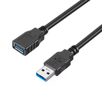 Câble d'extension USB 3.0 mâle vers femelle 1M, transfert de données haute vitesse, cordon d'extension USB