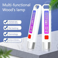 Wood's Moss Jade Plate Anti-contrefaçon Lampe de détection UV Forte Identification de la lumière violette Lampes de poche ultraviolettes Torches