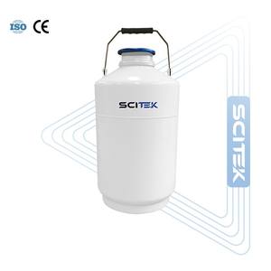 SCITEK Static Storage Liquid Nitrogen Tank Equipped with <b>belt</b> High strength light <b>weight</b> aluminum structure low evaporation <b>loss</b> - Product Image 1