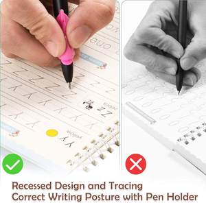 สมุดฝึกเขียนลายมือแบบลบได้หลายภาษา ปรับแต่งได้ พร้อมร่องสำหรับฝึกคัดลายมือ - Product Image 5