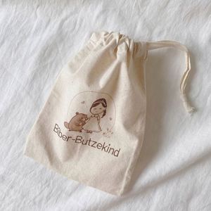 High Quality Small Cotton Cloth <b>Drawstring</b> <b>Pouch</b> Custom Printed Small <b>Drawstring</b> Bag Eco Friendly Cotton Packaging Gift Bag - Product Image 3