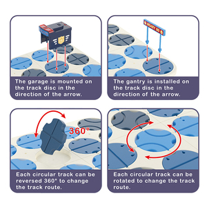 <span class=keywords><strong>Jeu</strong></span> <span class=keywords><strong>de</strong></span> Construction Éducatif DIY Labyrinthe Routier Logique 34 Pièces avec Voiture <span class=keywords><strong>de</strong></span> Police Électrique Son et Lumière pour Enfants - Product Image 5