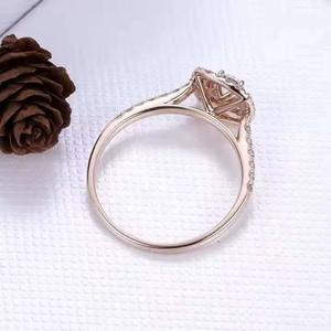Anillo de Moissanita de Corte Brillante de Lujo, Plata 925, Elegante Anillo de Compromiso para Novia, Regalo de Aniversario de Bodas, Joyería - Product Image 2