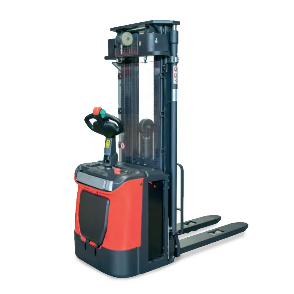 Type Pedestrian and Standing Heavy Bag 2ton Pallet Forklift Stacker Machine Price