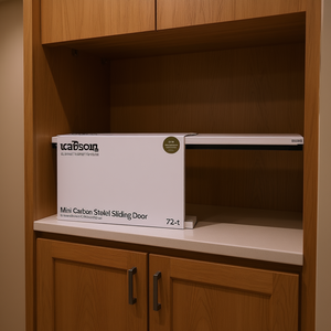 Kit de porte coulissante intérieure CABSON en acier au carbone miniature de 72 pouces - Product Image 2