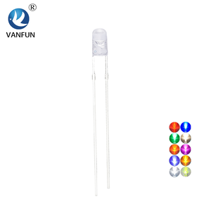 Vanfun 3mm hình vòm trong suốt dẫn bóng đèn chiếu sáng nhấp nháy đèn ống thông qua lỗ chèn trực tiếp - Product Image 2