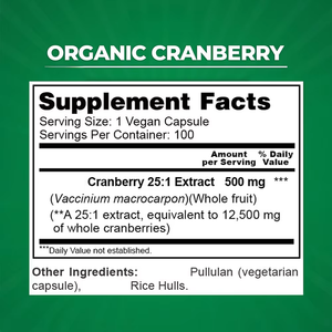 Prix d'usine Extrait de canneberge 25:1 500mg Capsules végétaliennes <span class=keywords><strong>100</strong></span> unités Complément alimentaire naturel à base de plantes - Product Image 4