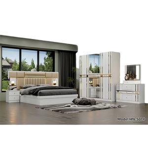 Meubles de chambre à coucher de style turc moderne, luxe léger, suite de luxe 5 pièces avec matériau MDF, amovible et installable - Product Image 5