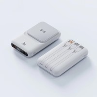 Power Bank Custom LOGO 10000mAh Magnetik Nirkabel 15W Pengisian Cepat Layar LED Kabel Multifungsi Terintegrasi Untuk Perjalanan dan Penggunaan Sehari-hari
