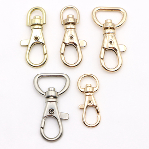 Thiết kế phổ biến bạc mạ kim loại Keychain xoay móc túi phần Snap móc tôm hùm Clip - Product Image 5