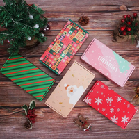 Boîte postale d'expédition en carton ondulé avec logo personnalisé de Noël Ensemble de cosmétiques XMAS Boîtes d'emballage d'expédition pour montres, bonbons et bijoux