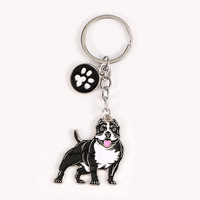 LLavero de perro de dibujos animados, amuleto de Mascota de varias razas, regalo de Animal de aleación de Metal para amantes de los perros, mochila, monedero, accesorio duradero Kawaii