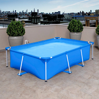 Großer Rechteckiger Indoor/Outdoor PVC-Leinwand Faltbarer Umweltfreundlicher Pool Grenzüberschreitendes Design für Haushalt Kinder-Schwimmbecken