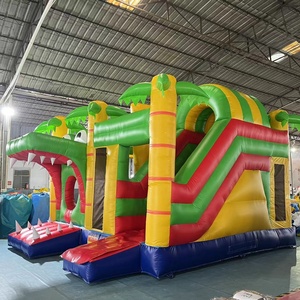 Château Gonflable Commercial Géant d'Extérieur en Promotion avec Bâche en PVC <span class=keywords><strong>de</strong></span> 0,55 mm – Qualité Supérieure - Product Image 2
