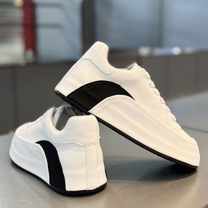 Nouvelle Arrivée 2025 – Chaussures de Sport Décontractées en Cuir Blanc pour Hommes, Tendance Mode Nationale Hiver 2024, Fermeture à Lacets Facile à Enfiler - Product Image 2