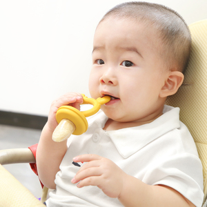 2 trong <span class=keywords><strong>1</strong></span> tái sử dụng mềm sơ sinh ăn đào tạo núm vú kẹo cao su massage Teether deerlet dễ thương 3 kích thước Pouch bé thực phẩm Trái Cây núm vú - Product Image 5