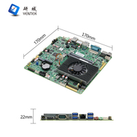Placa Base Industrial Mini-ITX Intel I3-7100U I5-6300U I5-6200U DDR4 RJ45 LAN RS232 COM Win10/Linux para Escritorio