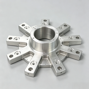 Componente de mandril para wafer mecanizado por CNC personalizado, base de mandril de aluminio para procesos de semiconductores, mecanizado de torneado con anodización multicolor - Product Image 3
