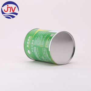 Peinture époxy à base d'eau pour revêtement, bidon métallique rond de 1L, étanche, antirouille, non toxique, impression offset de logo personnalisée - Product Image 2