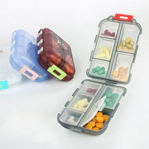 Organisateur de médecine Mini <span class=keywords><strong>pilulier</strong></span> Portable 7 jours à bas prix facile à transporter en plastique tablette boîte matériel <span class=keywords><strong>pilulier</strong></span> - Product Image 6