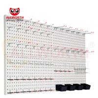 Panneau de fixation pour outils de contrôle mural en métal sophistiqué et fonctionnel