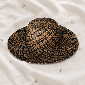 Sombrero de Pescador Tejido a Mano, Bordado a Mano, con Borde Ancho, para Cabezas de 48-50cm de Circunferencia, Ideal para Playa, Viajes, Verano - Product Image 1