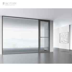 Fuson प्रत्यक्ष बिक्री उच्च शक्ति बाहरी सामने दरवाजा क्लासिक एल्यूमिनियम ख़िड़की ग्लास दरवाजा कीमत फिलीपींस - Product Image 1