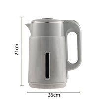 Bouilloire électrique en acier inoxydable YUEDISI pour usage domestique, 1,6 L, bouilloire à eau en acier inoxydable sans BPA, bouilloire à thé avec arrêt automatique